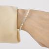 Baked Alaska [SILVER] Kissing Swan Pearl Bracelet