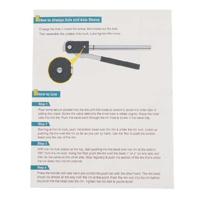 Motocross Races Tire Replacement Tool Set Aluminum & Iron Designs Complete Dirt Bike Wheel Axles Set for Motocross