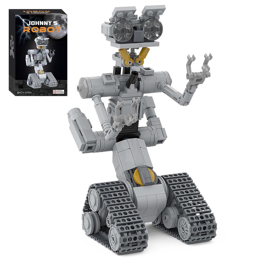 Thunderbolt No. 5 Robot Model - Small Particle Educational Building Blocks, Free Assembly Movie-Themed Toy.