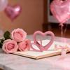 Handicraft Valentine's Day Love Ornament 3D Double Hollow Heart Models  Desk Decor
