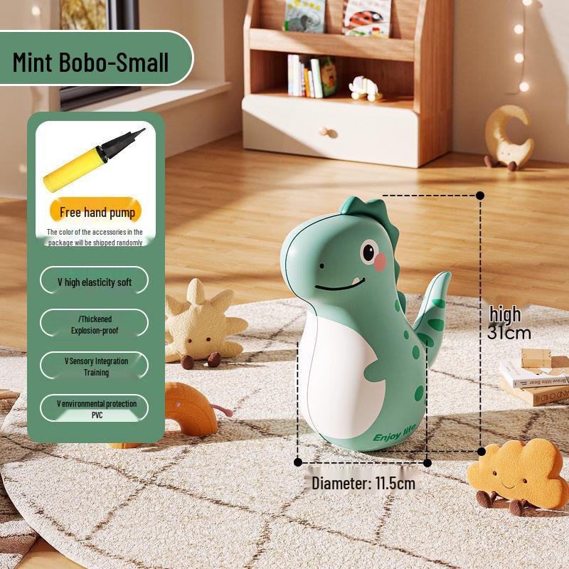 Inflatable Cartoon Animal Kids' Boxing Tumbler for Venting and Stress Relief