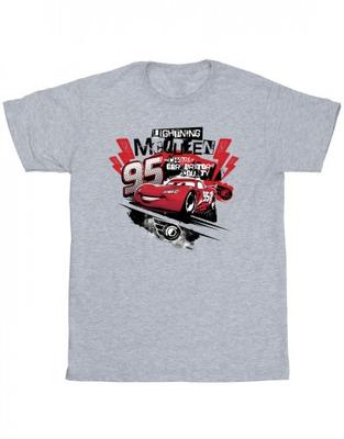 Camiseta masculina com colagem de carros Lightning McQueen