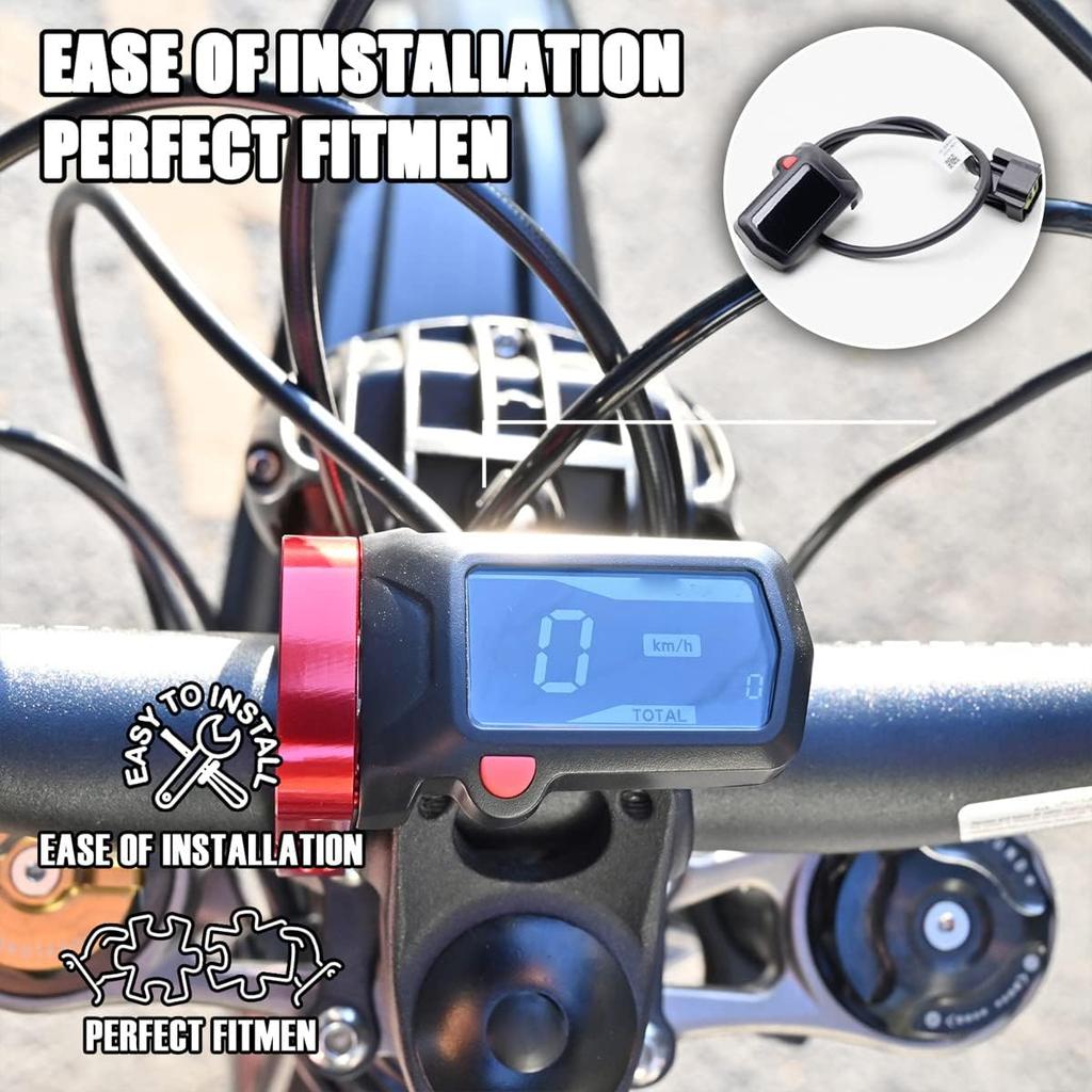 Speedo Relocation Mount,Aluminum Digital Display Relocation Bracket CNC Guard Cover Repositioning Tool for Sur Ron X/S Light Bee for Segway X260 X160