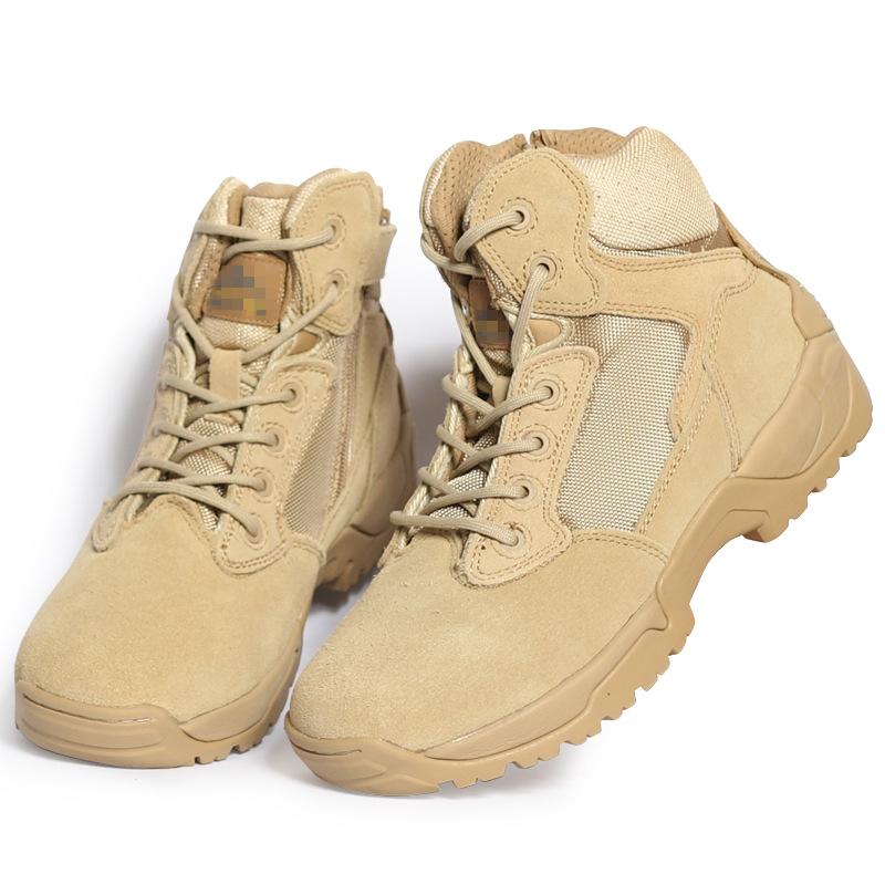 Fashion Men's Low Top Tactical Boots Outdoor Desert Climbing Sports Hiking Shoes Field Training Combat Boots Male Work Safety Shoes