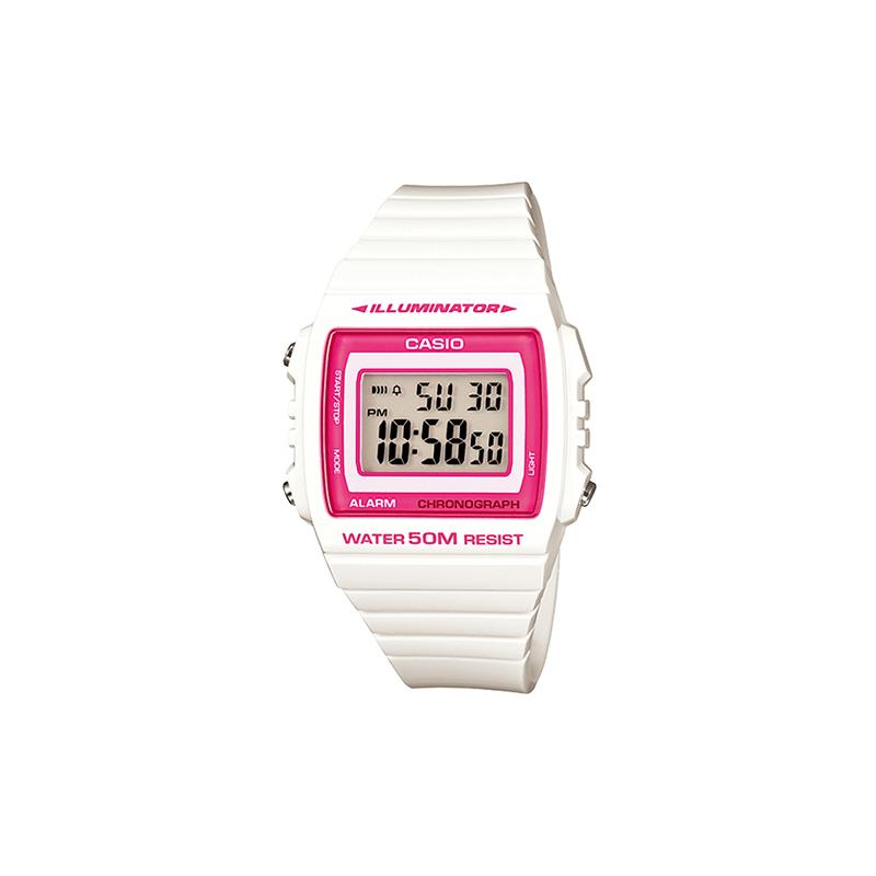 

Casio YOUTH series - silicone small squares, summer macaron classic small squares, quartz movement, resin strap, Japanese and Korean W-215H-7A2