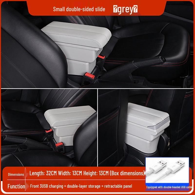 Honda Fit & Crider Armrest Box (2015-19 Models) - No Drilling Required