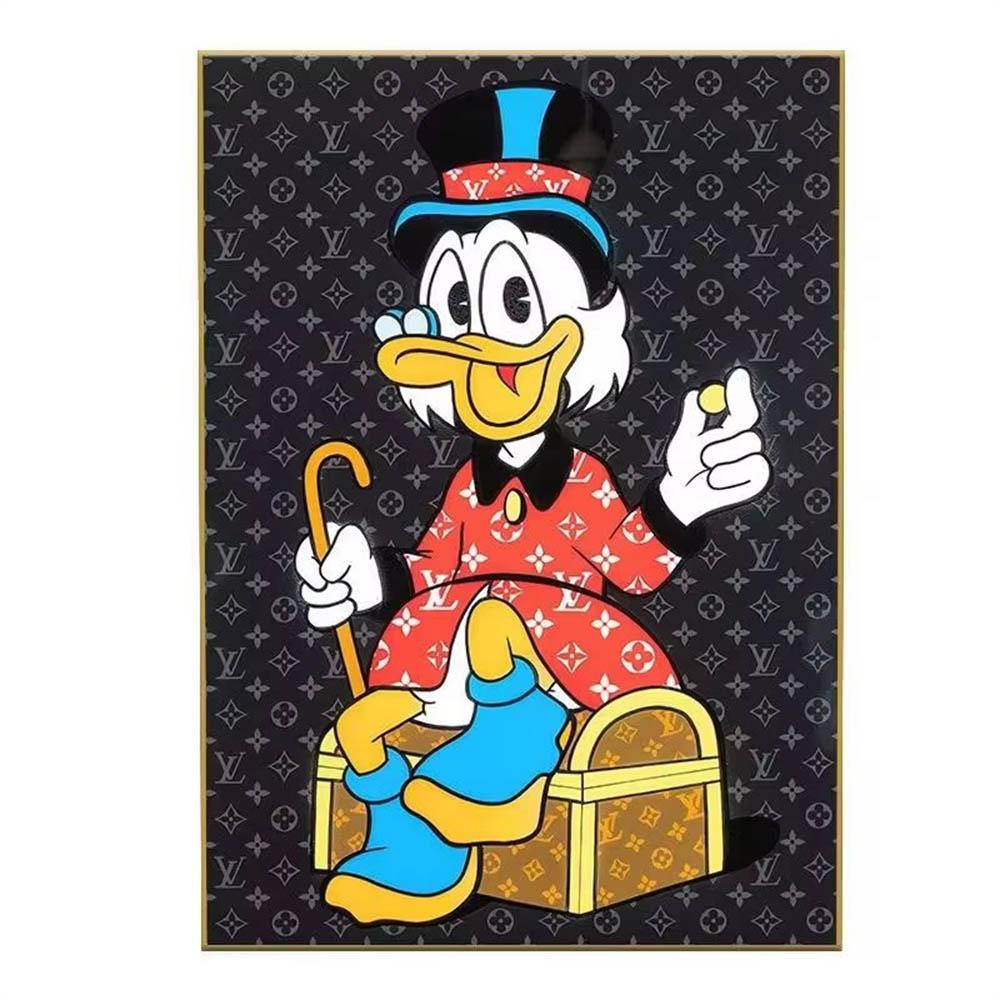 Disney Minimalist Style Donald Duck Daisy Mickey 5D Diamond Painting Full of Diamonds DIY Handmade Diamond Painting Cartoon Decoration Painting Kit