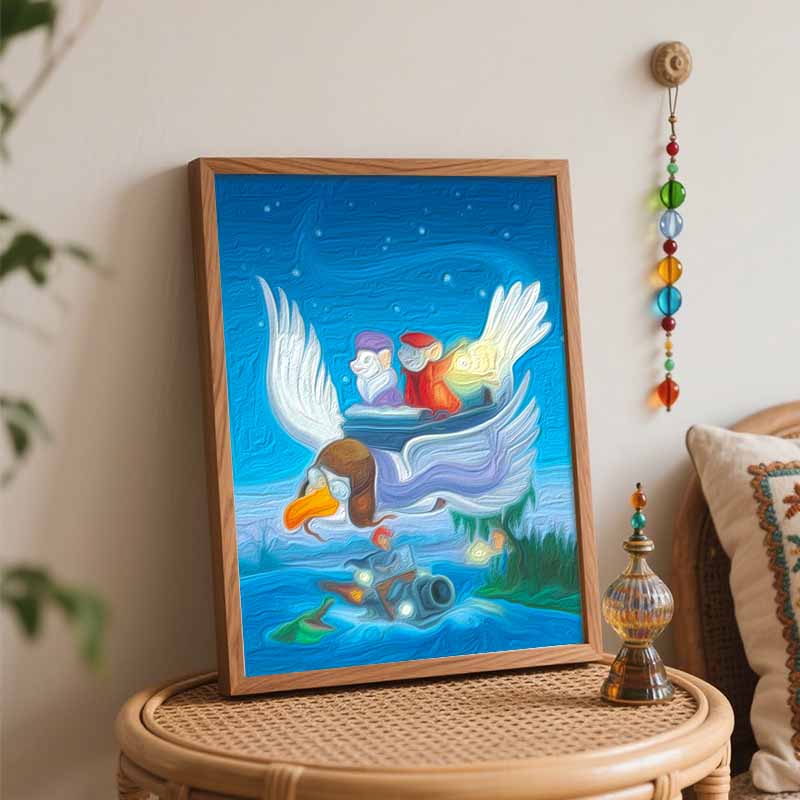 Disney digital oil painting art painting kit The Rescuers manual diy painting for home decorations