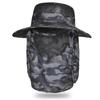 Men's Summer Outdoor Breathable Fishing Hat,Polyester Fabric Neck Shade Sun Protection Sporty Design,For Men Fishing Casual Wear