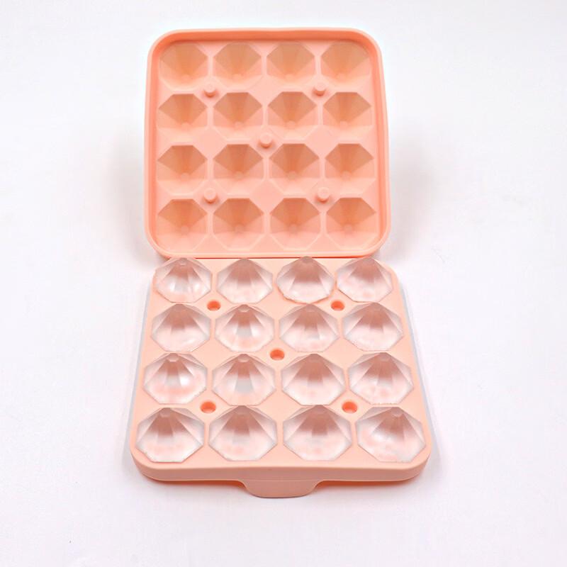16-Diamond Silicone Ice Cube Mold