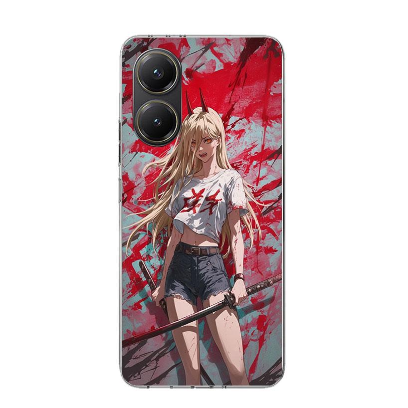 

C-Chainsaw Mans Power Phone Case For Xiaomi Poco X7 X6 X5 Pro F7 Ultra Redmi 15C 15 13 13C 12 12C 10 10A 10C 9 9A 9C 9T Cover Po Xiaomi Poco F7