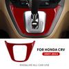 Kohlefaser-Aufkleber für Honda CRV CR-V 2007-2011 Mittelkonsole Schalthebelblende Schutzabdeckung Zierleiste Auto-Innenzubehör