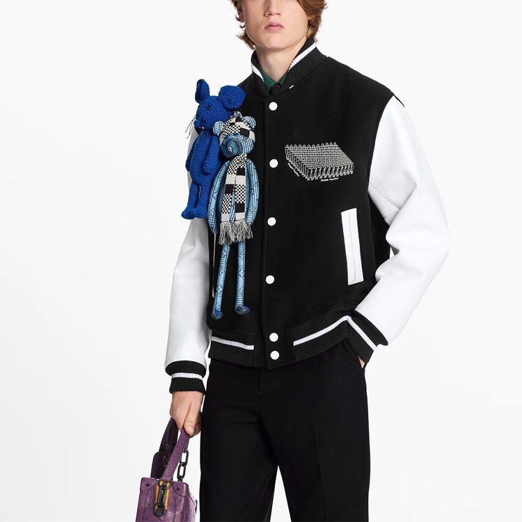 Louis Vuitton SS22 Baseball Jacket Men's Black 1A8PMK