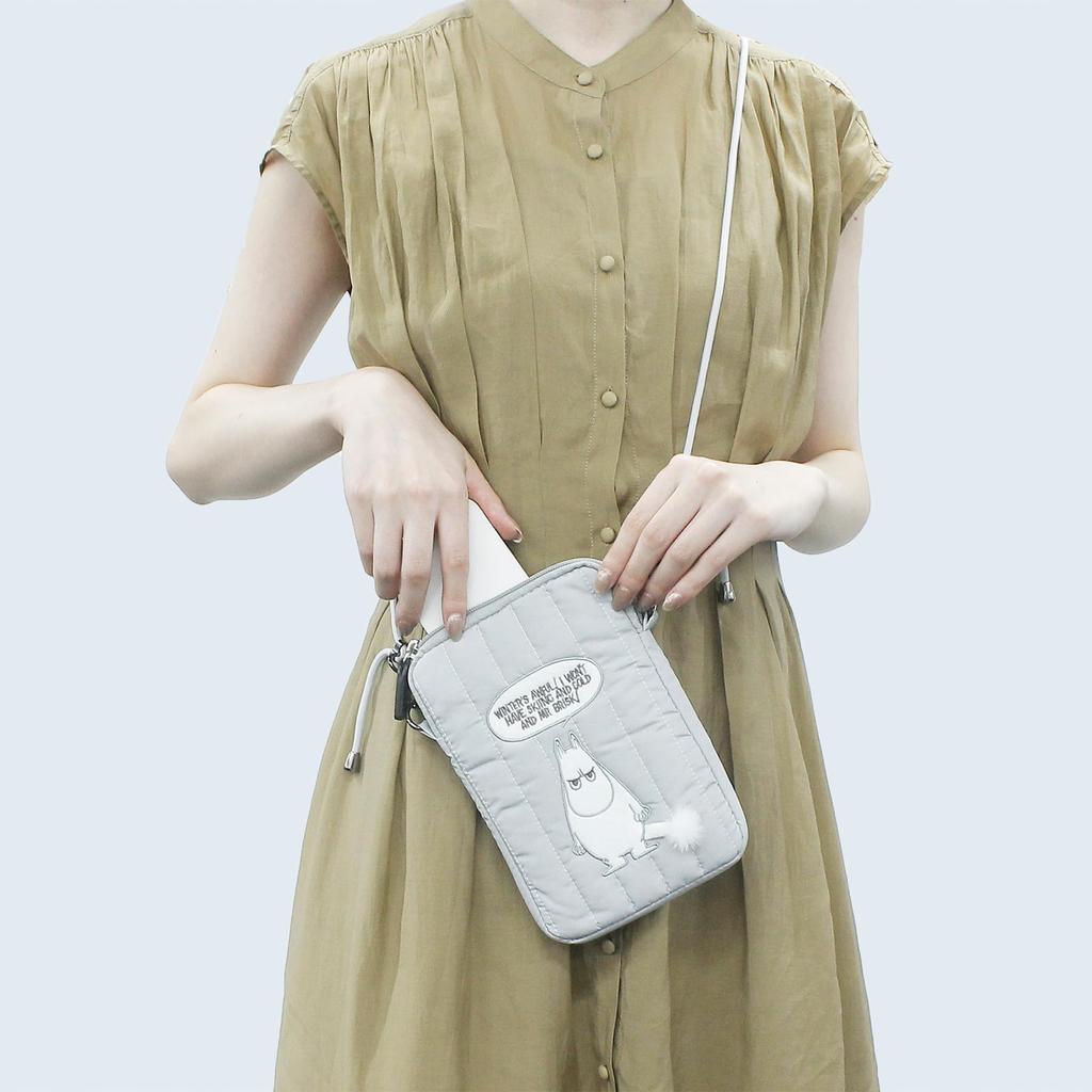 Marushin Moomin Sacoche Bag Grumpy Face Scandinavian Moomin Valley Stylish and Cute Bag Tote Bag Shoulder Bag Waterproof Stylish Outdoor Thin