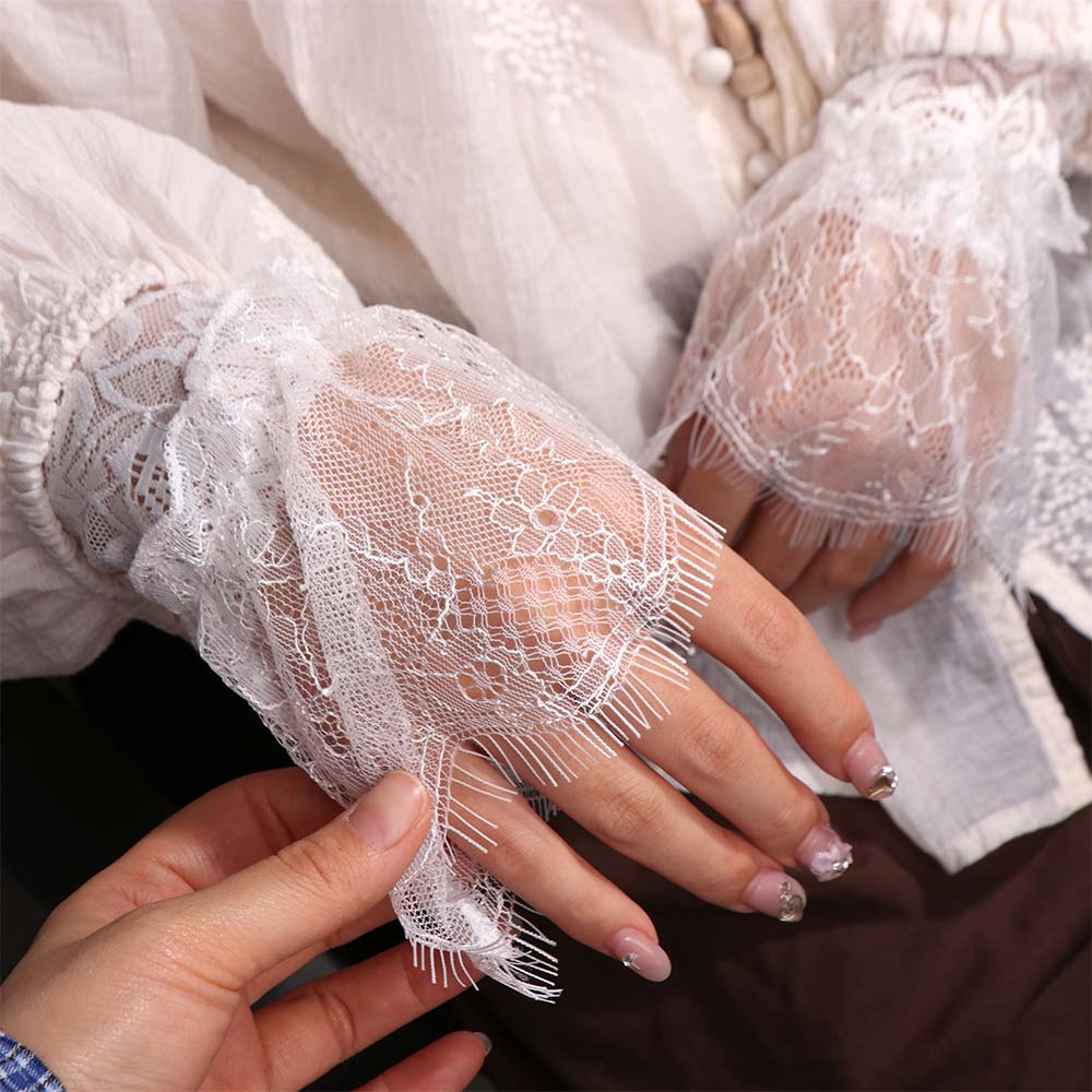 Pleated Design Pleated Fake Sleeves Adjustable Wrist Accessories Special Occasions