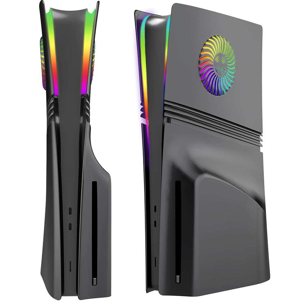 Frontplatte Konsolenabdeckung ABS Hartschale Staubdichtes Faceplate Case Cover mit Kühlungsschlitz für PS5 Pro Disc/Digital Edition Konsole