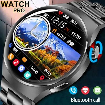 SACOSDING Herren-Smartwatch, Outdoor-Sport, Fitness, Smartwatch mit Herzfrequenzüberwachung, Armband mit KI-Sprachassistent, kompatibel mit Xiaomi
