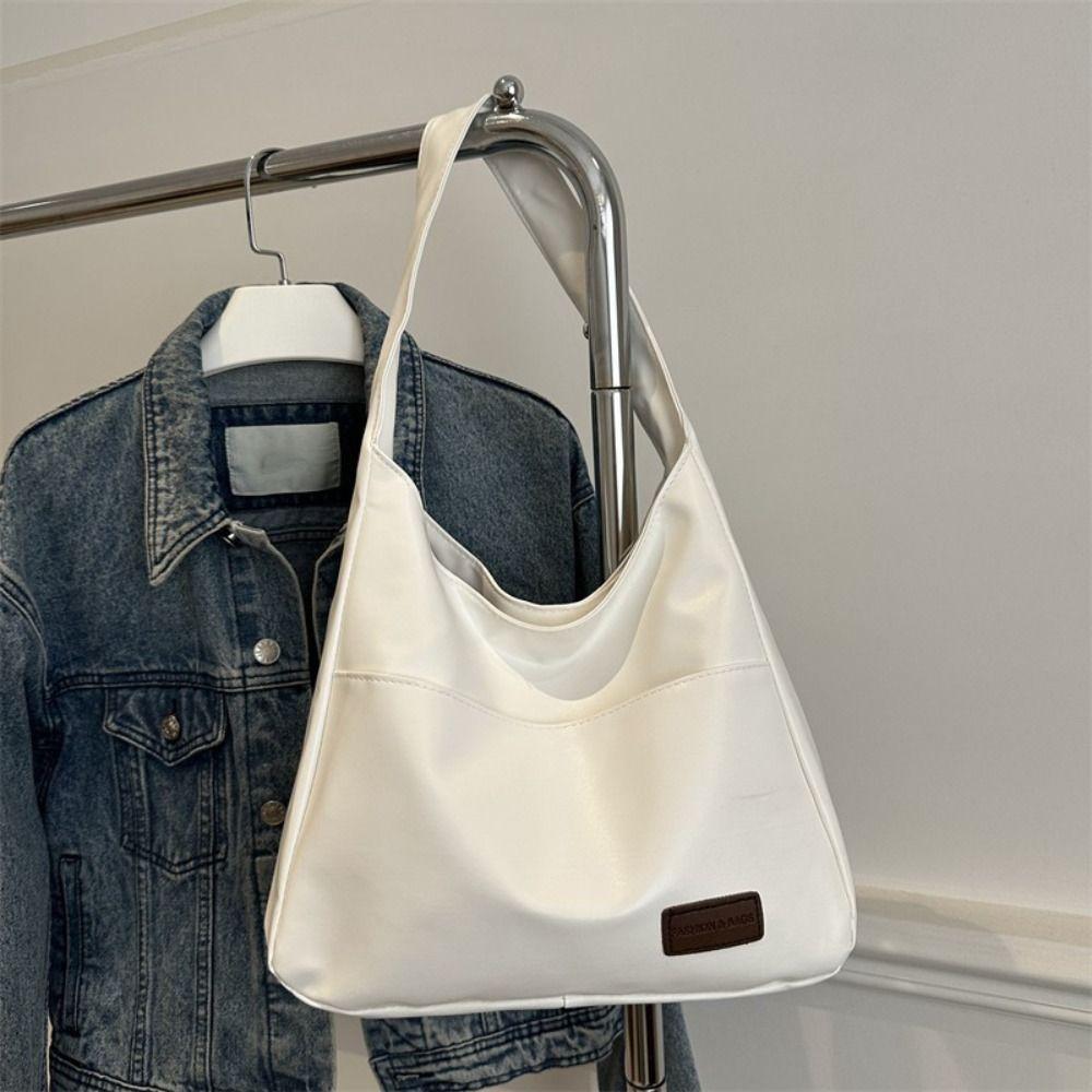 PU Leather Minimalist Tote Bag Large Capacity Ladies Handbags Leisure Single Shoulder Bag  Women