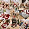 Water-absorbing Christmas Door Mat Gingerbread Man Pattern Door Carpet Foot Mat  Home Decor