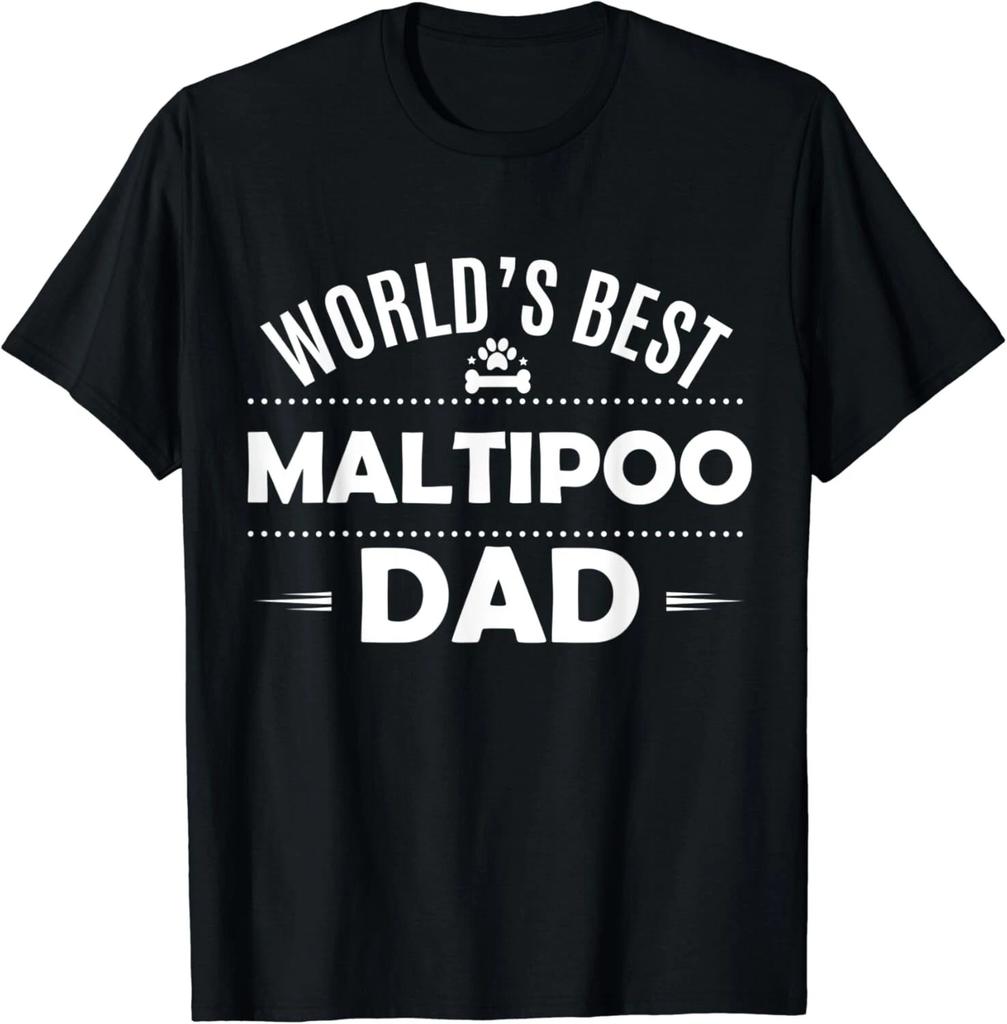World's Best Maltipoo Dad T-Shirt - Maltipoo Dog Lover Gift Unisex T-Shirt