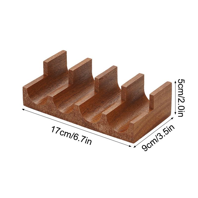 1/2/3/4/5 Slots Wooden Sushi Rack U-shape Japanese Style Sushi Serving Tray Multi Purpose Innovative Sushi Maker Holder Home