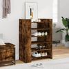 VidaXL Shoe Cabinet Smoked Oak 74.5x37.5x100 Cm, Shoe Storage, Shoe Storage Cabinet, 848434