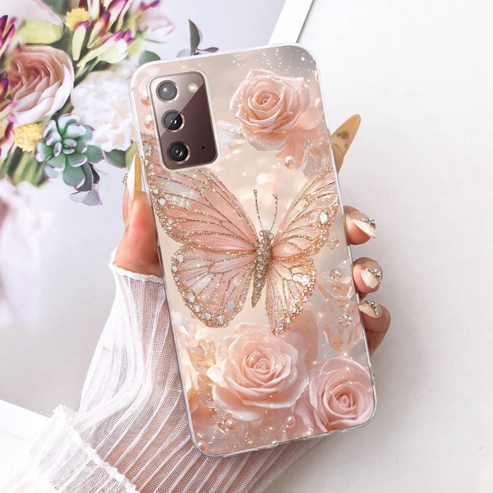 Clear For Samsung Galaxy Note20 5G Case Fashion Fashion Funny Cute Painted Cover For Samsung Note20 5G SM-N981B SM-N981W Casing