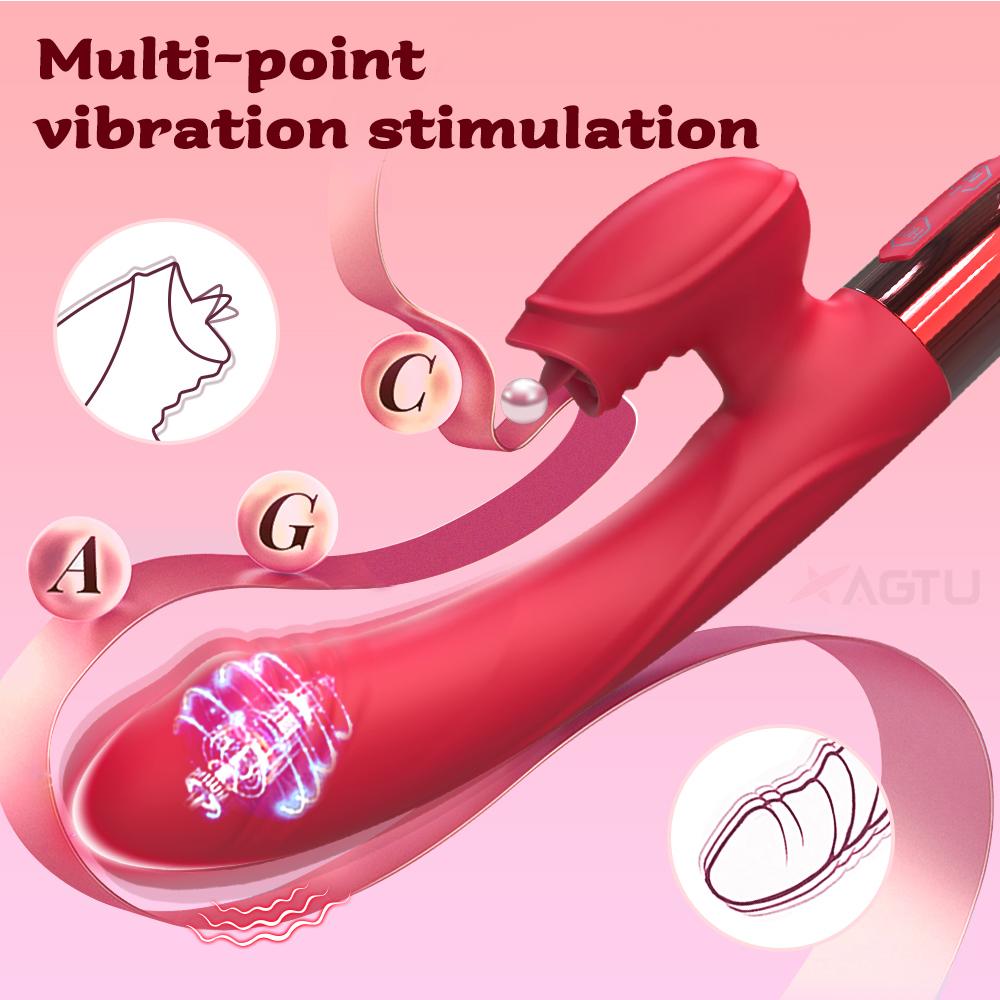 Rabbit Vibrator for Women Heating G-Spot Vibrator Clitoris Stimulator Female Masturbation Adult Goods Sex Toy for Women