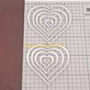 F26C Heart Cutting Dies Stencil DIY Scrapbooking Embossing Album Paper Card Crafts