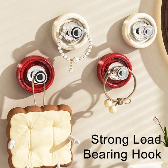 Hook Up Load-Bearing No Slip Suction Cup Hook Dopamine Reusable Storage Hook Universal Use for Home Organization