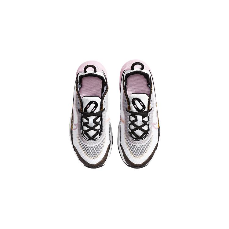 Nike Air Max 2090 Cushioning Rebound Low top Running Shoes Black White Pink Children Aged 3 7 Years Old CU2093-104