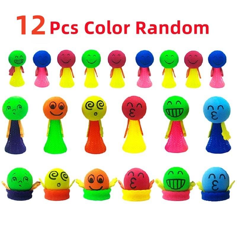 Bouncing Plastic Doll Toy Children's Toy Random Multi Color Children's Baby Gift Jumping Bouncing Elf Party Birthday Flying Man