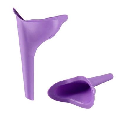 5 STÜCKE Reise im Freien Dame Urin Weiblich Trichter Urinal Miktionsgerät Weiches Silikon Lila