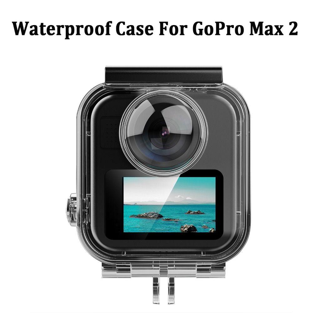 Sturzsicheres unsichtbares Tauchgehäuse 60M Unterwasser-Tauchschale für GoPro Max 2 Action-Kamera Zubehör