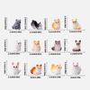 12pcs Detail Cats Model Figure Child Safe Decorative Figurine For Miniature Scene Display And Collector Doll House Props