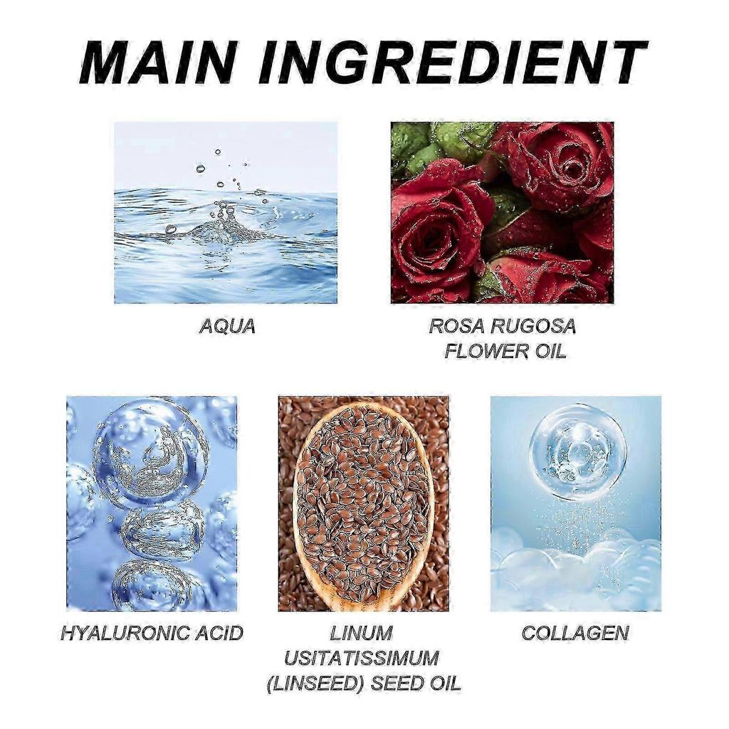 1pcs Breast Enhancement Essential Oil, Firming Moisturizing Anti-Sagging Care with Rose Oil Hyaluronic Acid