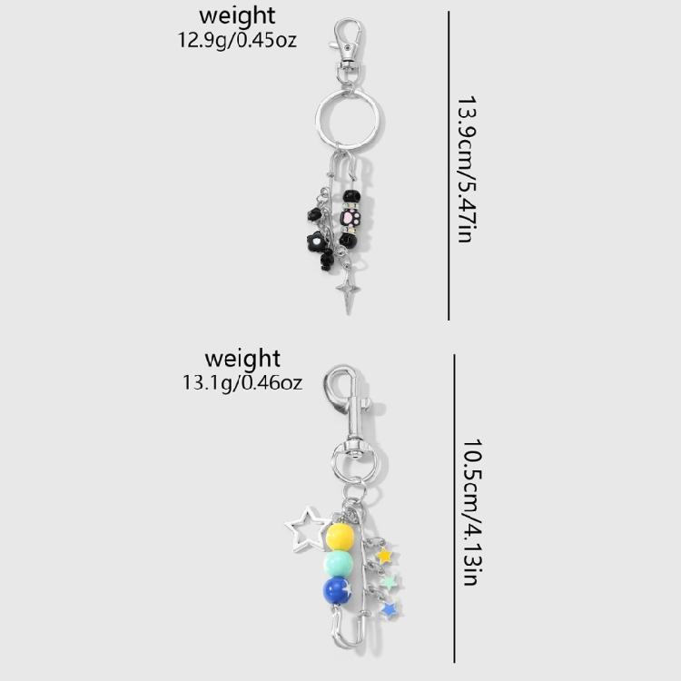 Aesthetic Keychains Purse Handbag Backpack Bag Pendant Charms Safety Pin Keychains Charms Car Keyring for Women Girls