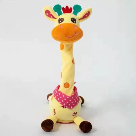 Illuminated Musical Dancing Giraffe Toy English Battery жирафовый
