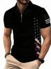 Cross-border 2025 New Amazon European and American Fashion Trends Casual Versatile Short-sleeved Button POLO Shirt 3D Printing