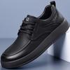2026 New Men's Soft Bottom Business Shoes Fashion Genuine Leather Oxford Shoes Comfy Casual Leather Retro Versatile Board Shoes