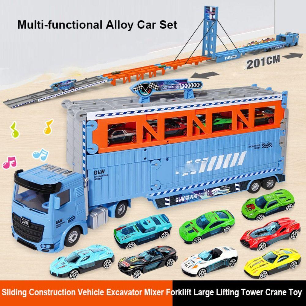

10 Styles Sliding Construction Vehicle Plastic Large Lifting Car Excavator Mixer Forklift 10