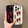 Love Heart Phone Case For Google Pixel 10 9 8 7 Pro XL 8A 7A 9Pro 7Pro 8Pro 9ProXL Silicone Red Bowknot Tie INS Fashion Cover