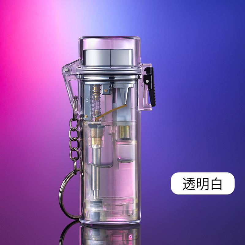 A Blue Flame Lighter That Is Not Afraid of Wind and Rain with One Machine and Five Uses Creative Transparent Smoking Accessories