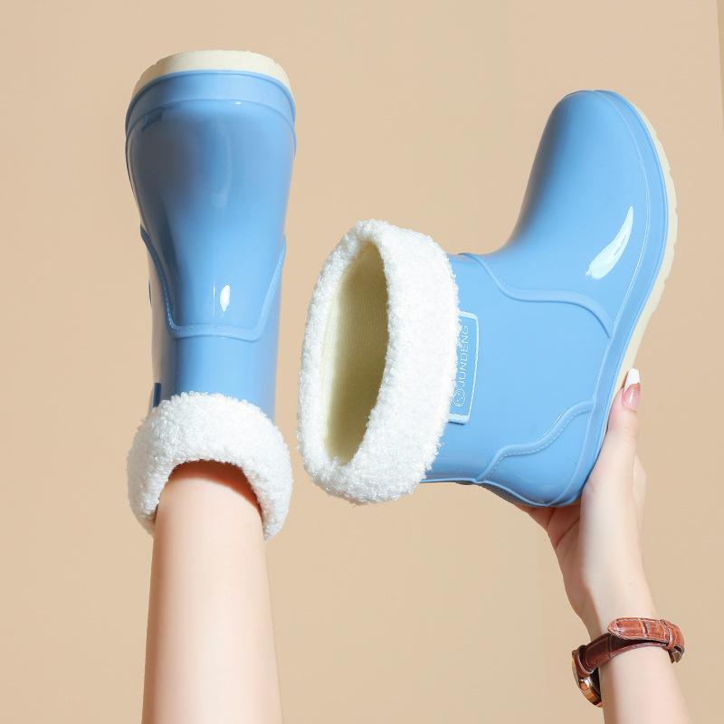 Fashion low tube women's rain shoes non-slip rain boots rainproof rubber shoes casual versatile rain boots water boots waterproof shoes