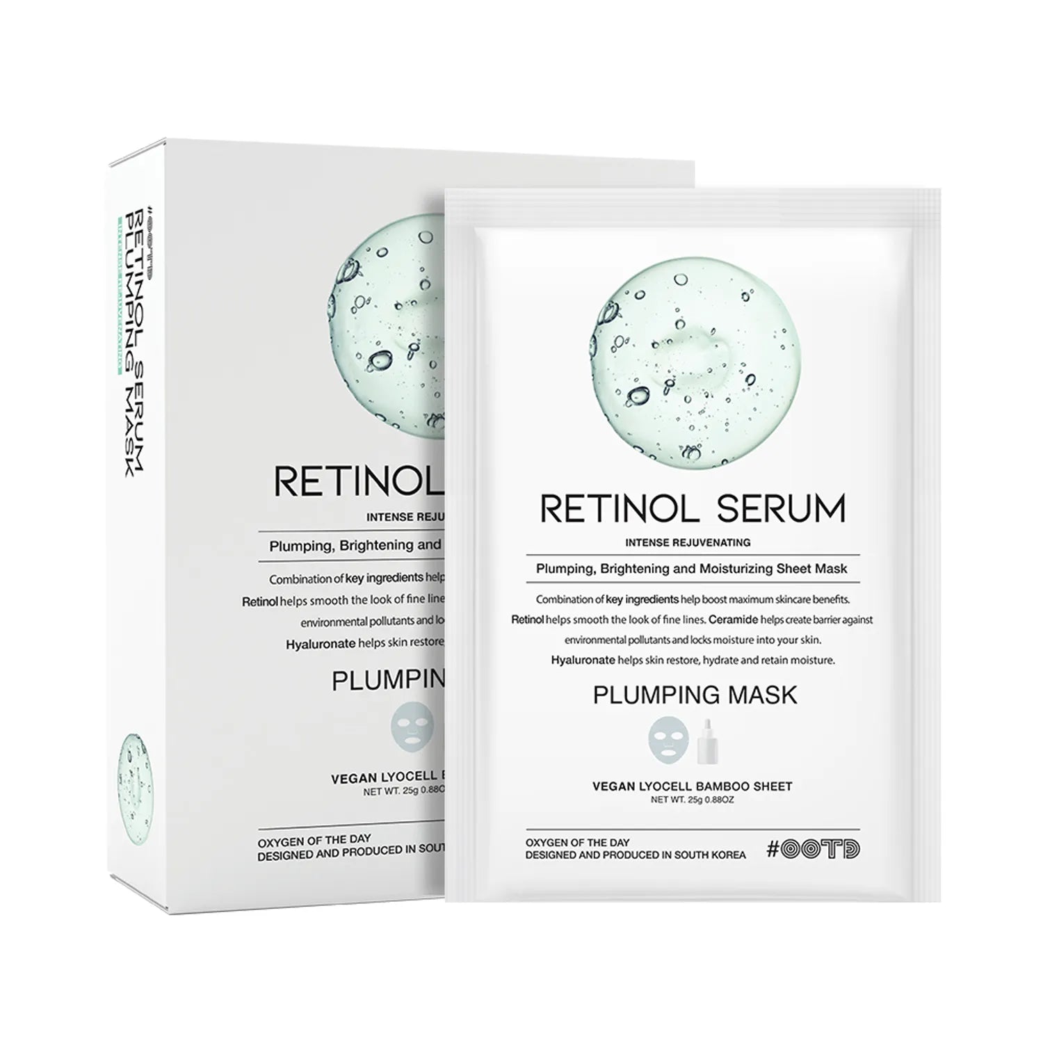 OOTD Retinol Serum Plumping Mask Sheet 10ea 10pcs
