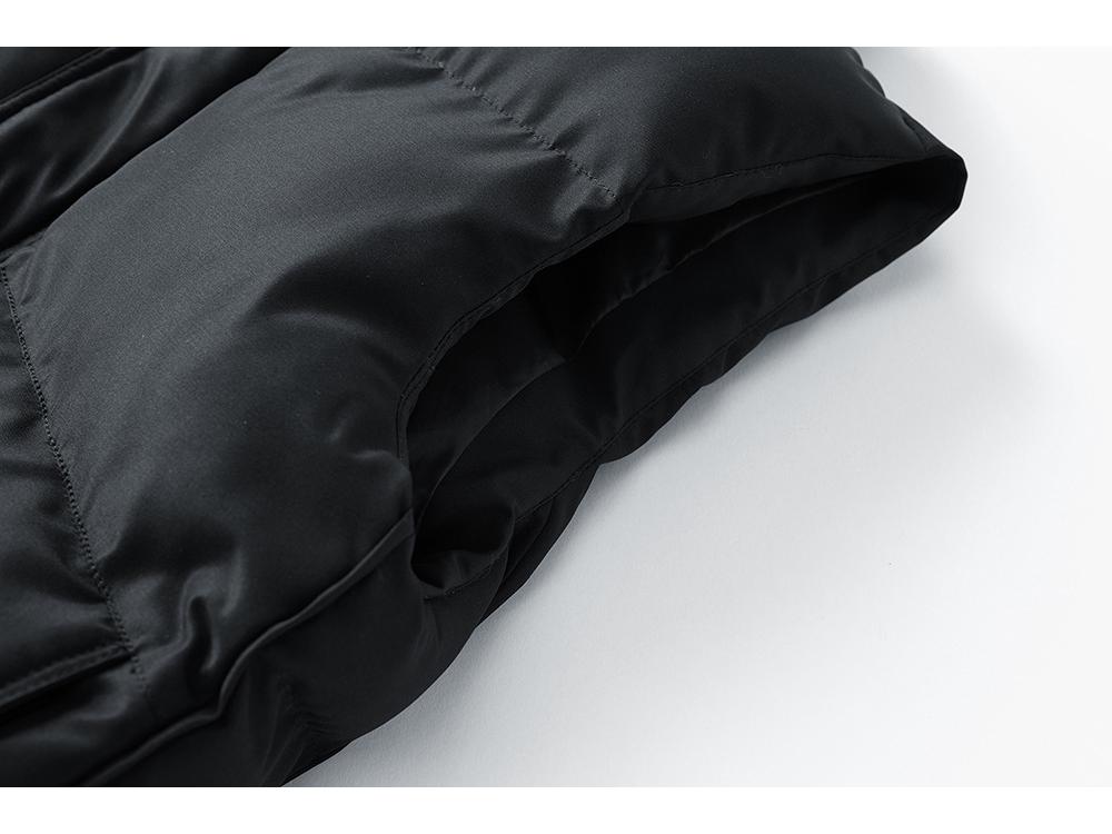 Men's Winter Trendy Solid Color Sleeveless Cotton Vest Jacket 8276