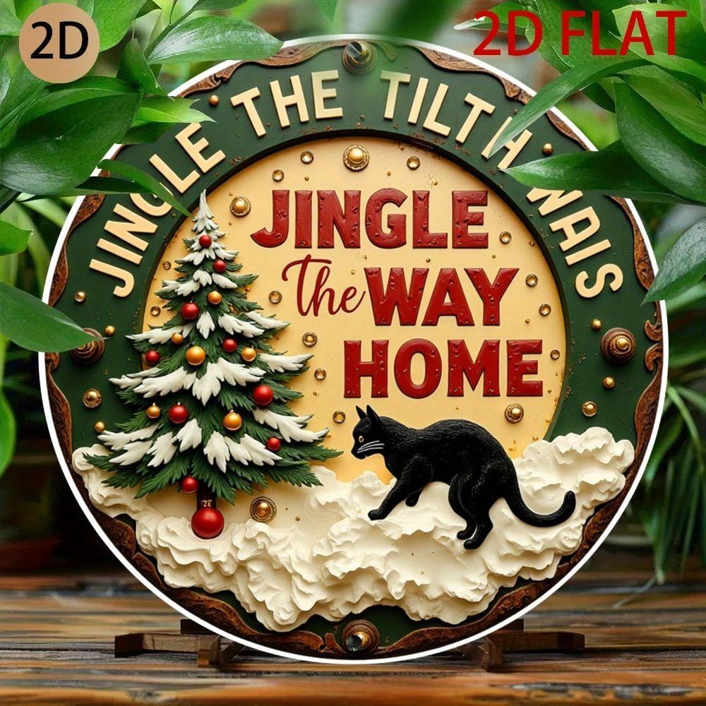 2D Flat Metal Wall Sign Decor