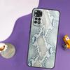 Snake Skin Case For Xiaomi Redmi Note 13 Pro 14 12 9 10 11 Pro 10S 11S 12S Redmi 14C 13C 10C 12C Cover