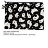 Cute Ghost Pencil Case Storage Bag Halloween Pattern Print Durable Canvas Zippered Large Capacity Bag Travel Toiletry Case for Makeup And