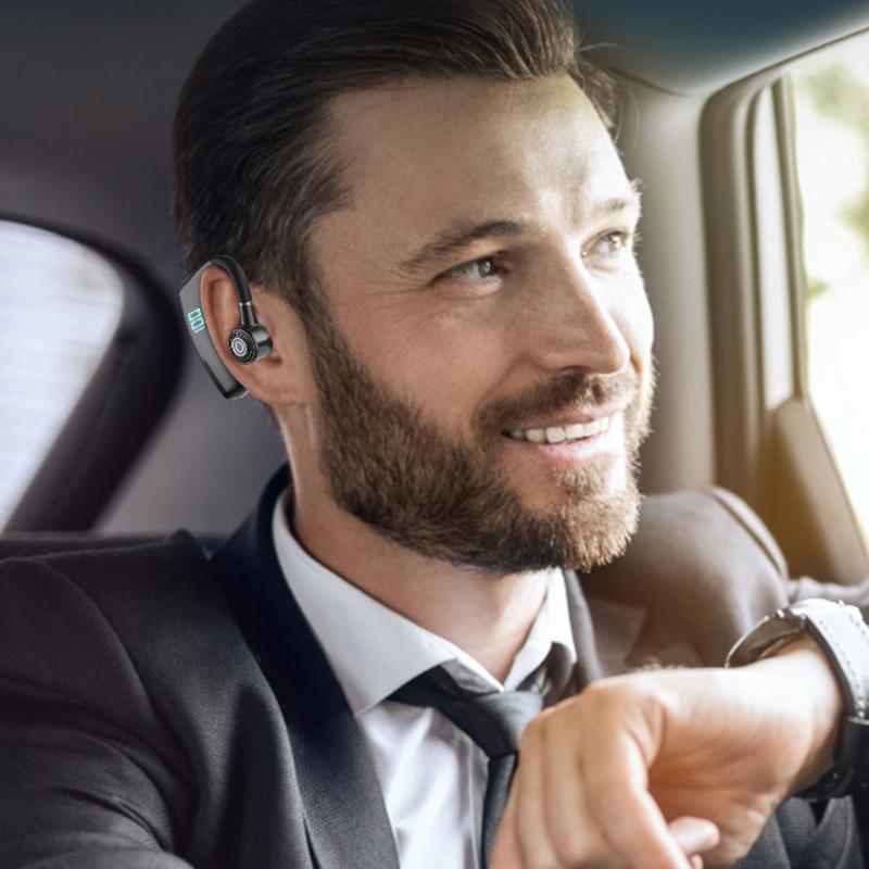 V9S Business slúchadlá Bluetooth 5.2 slúchadlá s mikrofónom Bezdrôtové jedno slúchadlo Vodotesné s redukciou hluku Hands-free náhlavná súprava na ucho pre chytré telefóny